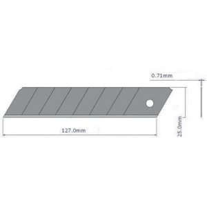 ETUI DE 10 LAMES SECABLES 25 MM STANDARD