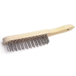 BROSSE A MANCHE ACIER ROND 4 RANGS