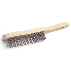 BROSSE A MANCHE ACIER ROND 5 RANGS