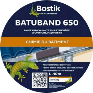 BATUBAND 650 GRIS LARGEUR 10 CM ROULEAU DE 10 M