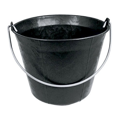 SEAU PLASTIQUE NOIR 11 LITRES ANSE 5,3 POIGNEE