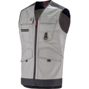 GILET TROWEL GRIS ACIER/NOIR