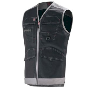 GILET TROWEL NOIR/GRIS