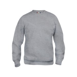 SWEATSHIRT BASIC ROUNDNECK GRIS CHINE