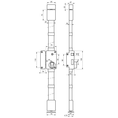 SERR APPL 3 PTS BELUGA VERT FOUILLOT H2250MM GAUCH 1